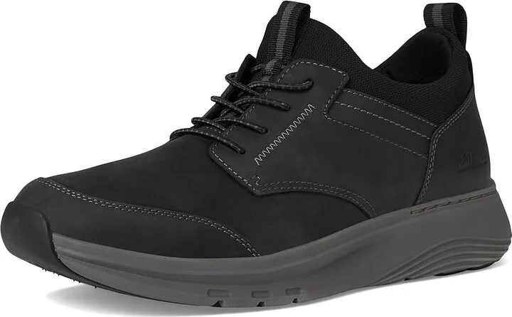 Clarks Motion Trek EZ Men's Lace-up Boots Black Leather : 7.5 D - Medium - Image 5