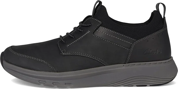 Clarks Motion Trek EZ Men's Lace-up Boots Black Leather : 7.5 D - Medium - Image 6