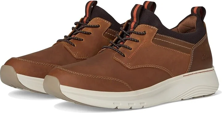 Clarks Motion Trek EZ Men's Lace-up Boots Dark Tan Leather : 8.5 D - Medium