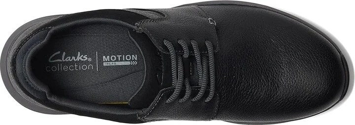 Clarks Motion Trek Plain Toe Men's Lace-up Boots Black Leather : 11 D - Medium - Image 2