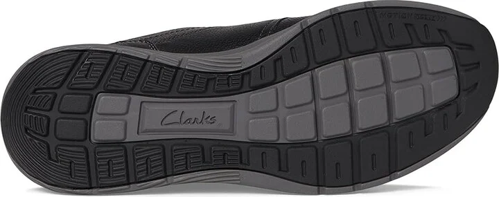 Clarks Motion Trek Plain Toe Men's Lace-up Boots Black Leather : 11 D - Medium - Image 3