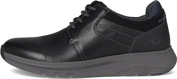 Clarks Motion Trek Plain Toe Men's Lace-up Boots Black Leather : 11 D - Medium - Image 6