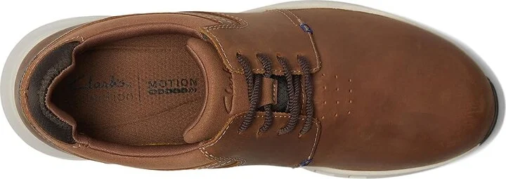 Clarks Motion Trek Plain Toe Men's Lace-up Boots Dark Tan Leather : 10.5 D - Medium - Image 2