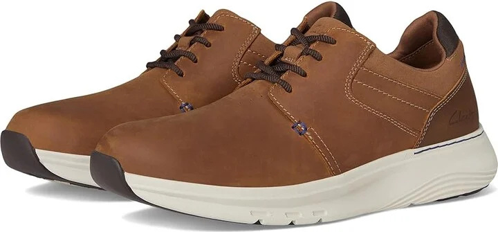 Clarks Motion Trek Plain Toe Men's Lace-up Boots Dark Tan Leather : 10.5 D - Medium