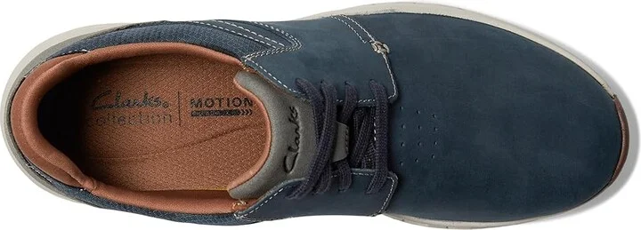 Clarks Motion Trek Plain Toe Men's Lace-up Boots Navy Combi Nubuck : 11.5 D - Medium, Leather - Image 2