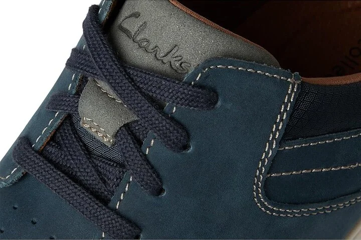 Clarks Motion Trek Plain Toe Men's Lace-up Boots Navy Combi Nubuck : 11.5 D - Medium, Leather - Image 7