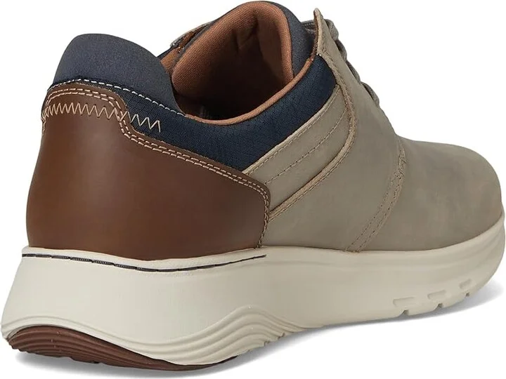 Clarks Motion Trek Plain Toe Men's Lace-up Boots Taupe Combi Nubuck : 7 EE - Wide, Leather - Image 4