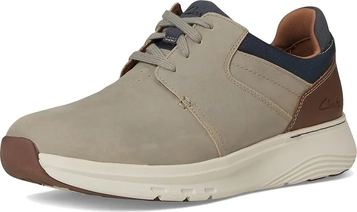 Clarks Motion Trek Plain Toe Men's Lace-up Boots Taupe Combi Nubuck : 7 EE - Wide, Leather - Image 5