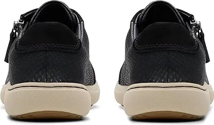 Clarks Nalle Lace Women's Shoes Black Abstract Leather : 7 C - Wide - Image 4