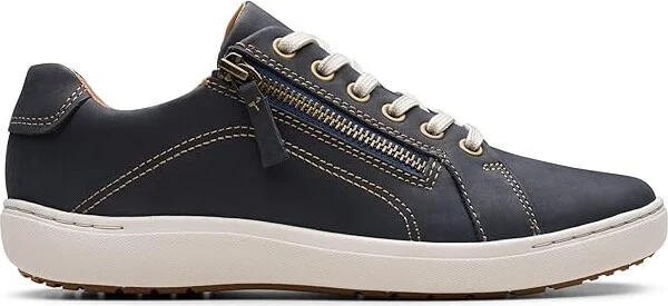 Clarks Nalle Lace Women's Shoes Navy Nubuck : 5 B - Medium, Leather - Image 7