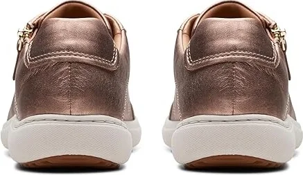 Clarks Nalle Lace Women's Shoes Rose Gold Leather : 6 B - Medium - Image 4