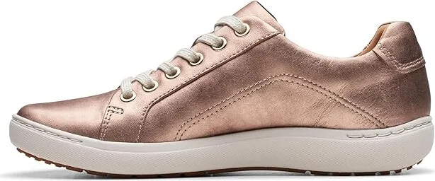 Clarks Nalle Lace Women's Shoes Rose Gold Leather : 6 B - Medium - Image 5