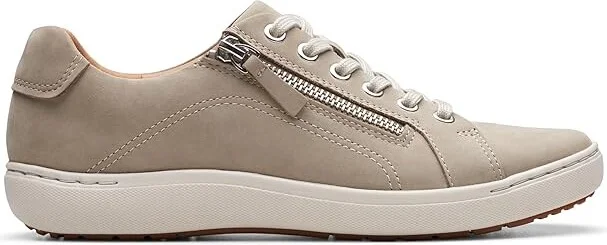 Clarks Nalle Lace Women's Shoes Stone Nubuck : 5 B - Medium, Leather - Image 6