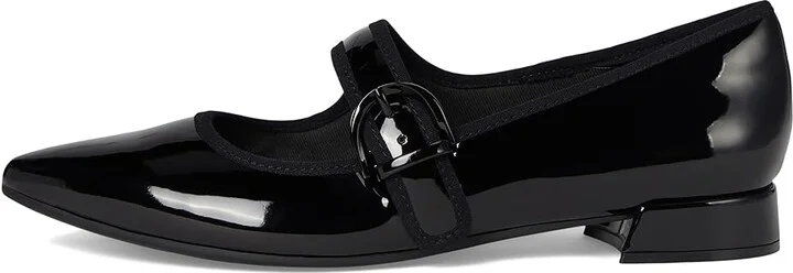 Clarks Natalyn May Women's Flat Shoes Black Patent Synthetic : 6 B - Medium, Leather/Rubber - Image 6