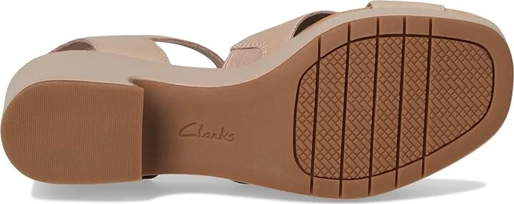 Clarks Nerisa Pearl Women's Sandals Beige Leather : 9.5 B - Medium - Image 3