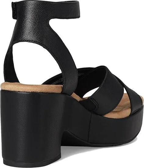 Clarks Nerisa Pearl Women's Sandals Black/Black Leather : 12 B - Medium - Image 4