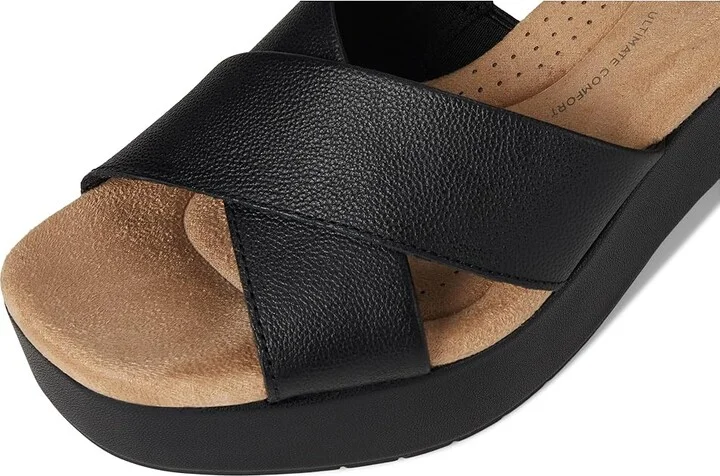 Clarks Nerisa Pearl Women's Sandals Black/Black Leather : 12 B - Medium - Image 7