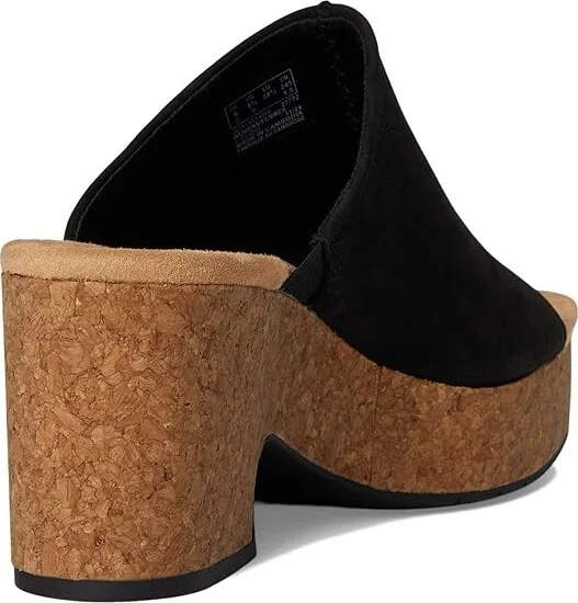 Clarks Nerisa Vine Women's Sandals Black Nubuck : 12 B - Medium, Leather/Rubber - Image 4