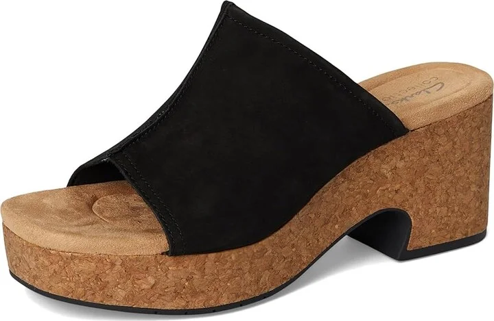 Clarks Nerisa Vine Women's Sandals Black Nubuck : 12 B - Medium, Leather/Rubber - Image 5