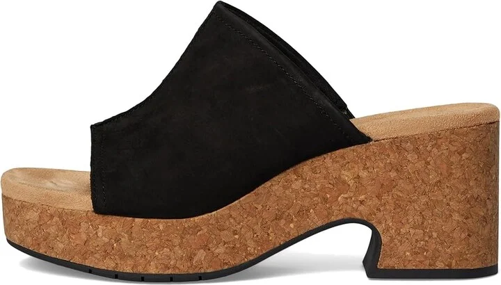 Clarks Nerisa Vine Women's Sandals Black Nubuck : 12 B - Medium, Leather/Rubber - Image 6