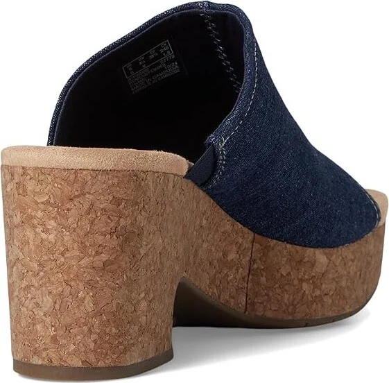 Clarks Nerisa Vine Women's Sandals Dark Denim Textile : 9.5 B - Medium, Leather/Rubber - Image 4
