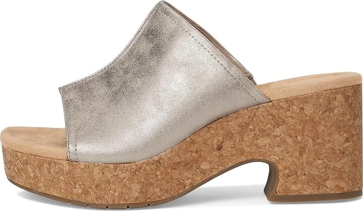 Clarks Nerisa Vine Women's Sandals Taupe Metallic Synthetic : 11 B - Medium, Leather/Rubber - Image 6