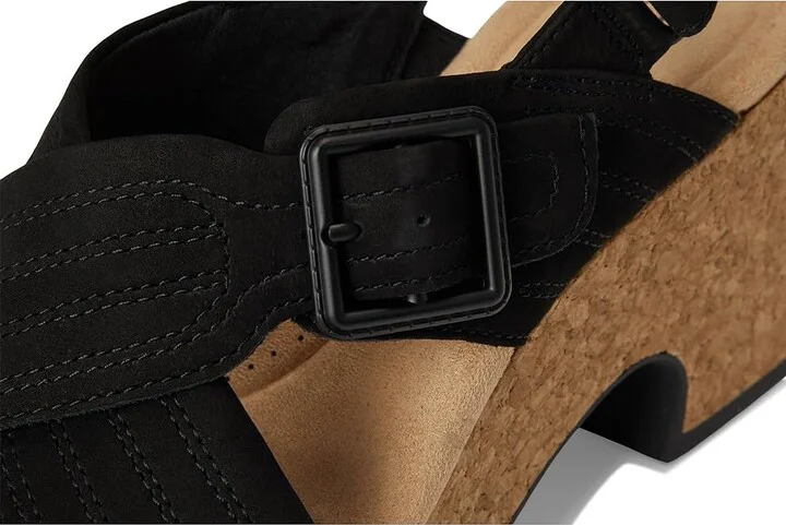 Clarks Nerisa West Women's Sandals Black Nubuck : 11 B - Medium, Leather - Image 7