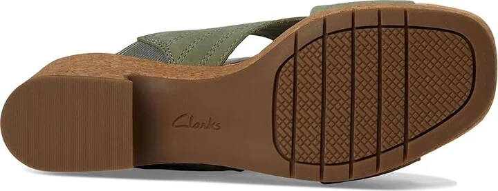 Clarks Nerisa West Women's Sandals Sage Nubuck : 7.5 B - Medium, Leather - Image 3