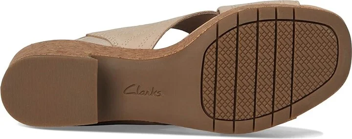 Clarks Nerisa West Women's Sandals Sand Nubuck : 9.5 B - Medium, Leather - Image 3