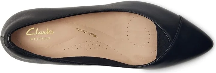 Clarks Noahh Rose High Women's Heels Black Leather : 8 C - Wide, Leather/Rubber - Image 2