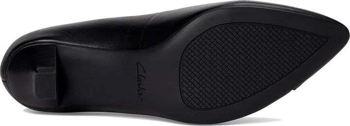 Clarks Noahh Rose High Women's Heels Black Leather : 8 C - Wide, Leather/Rubber - Image 3