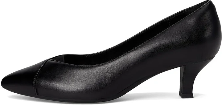 Clarks Noahh Rose High Women's Heels Black Leather : 8 C - Wide, Leather/Rubber - Image 6