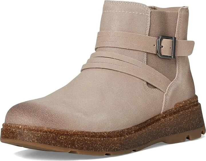 Clarks Noralyn Strap Women's Boots Light Taupe Suede : 8.5 B - Medium, Rubber/Suede - Image 5