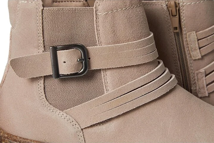 Clarks Noralyn Strap Women's Boots Light Taupe Suede : 8.5 B - Medium, Rubber/Suede - Image 7