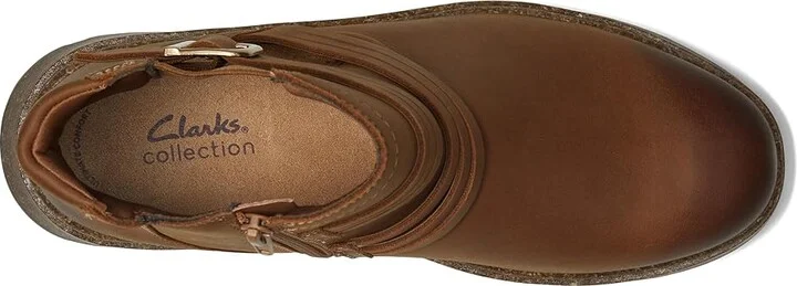 Clarks Noralyn Strap Women's Boots Tan Suede : 9.5 B - Medium, Rubber/Suede - Image 2