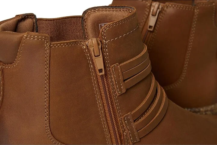 Clarks Noralyn Strap Women's Boots Tan Suede : 9.5 B - Medium, Rubber/Suede - Image 7
