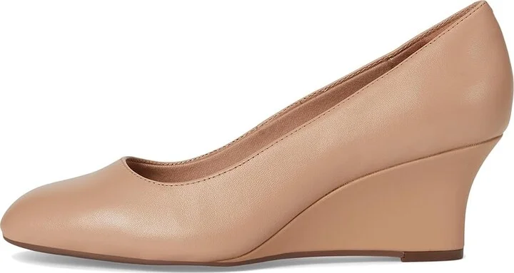 Clarks Olivette Pearl High Women's Heels Beige Leather : 6.5 B - Medium, Leather/Rubber - Image 6
