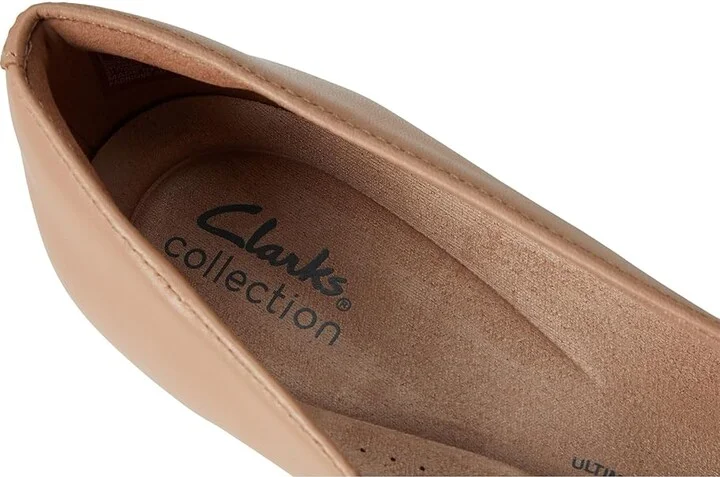 Clarks Olivette Pearl High Women's Heels Beige Leather : 6.5 B - Medium, Leather/Rubber - Image 7