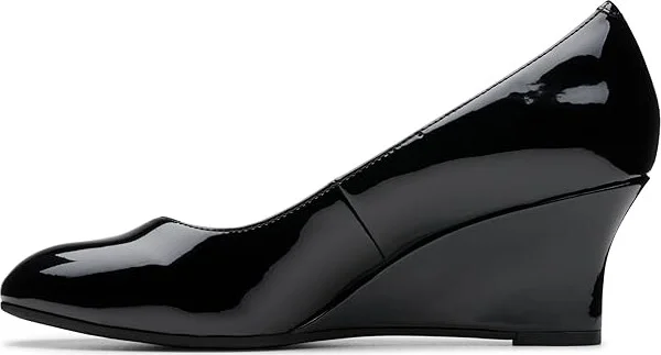 Clarks Olivette Pearl High Women's Heels Black Patent Synthetic : 9 B - Medium, Leather/Rubber - Image 5