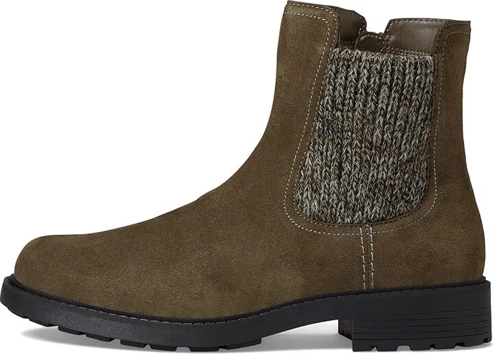 Clarks Opal Sky Women's Boots Dark Olive Suede : 7.5 B - Medium - Image 5