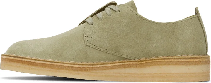 Clarks Originals Beige Coal London Derbys - Image 3
