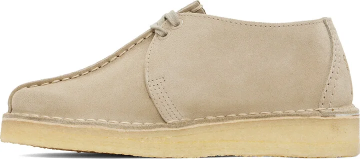 Clarks Originals Beige Desert Trek Derbys - Image 3