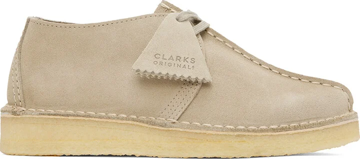Clarks Originals Beige Desert Trek Derbys