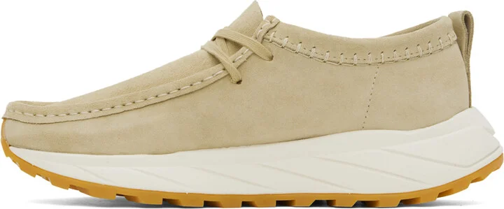 Clarks Originals Beige Walla Eden Lo Derbys - Image 3
