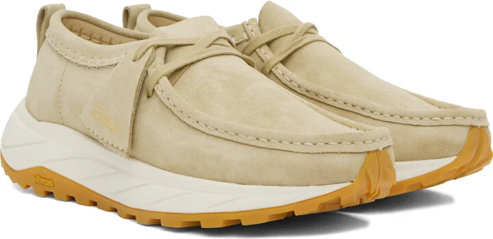 Clarks Originals Beige Walla Eden Lo Derbys - Image 4