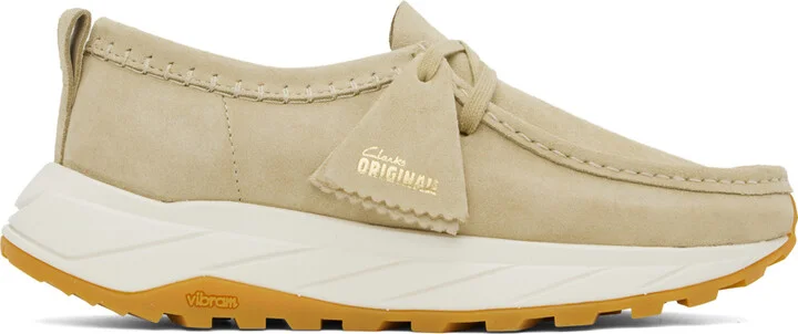 Clarks Originals Beige Walla Eden Lo Derbys