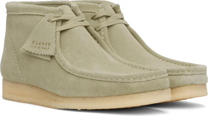 Clarks Originals Beige Wallabee Boots - Image 4