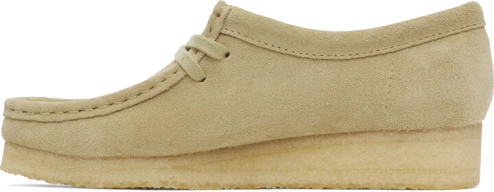 Clarks Originals Beige Wallabee Derbys - Image 3