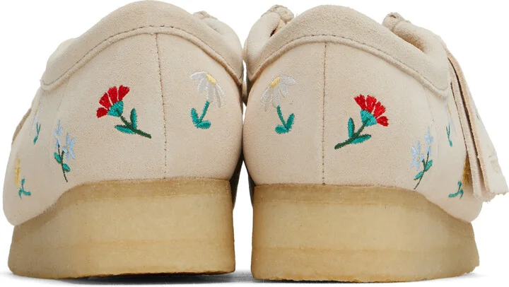 Clarks Originals Beige Wallabee Derbys - Image 2