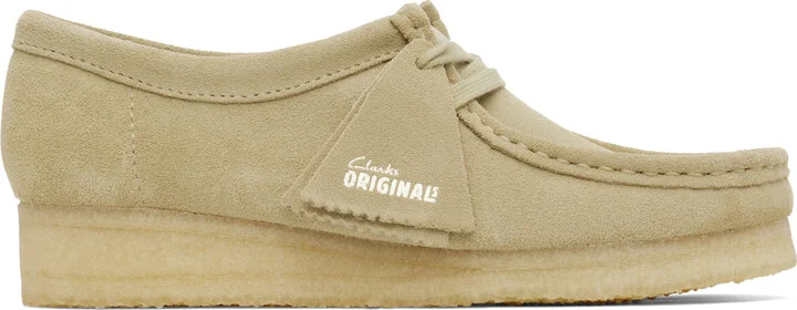 Clarks Originals Beige Wallabee Derbys